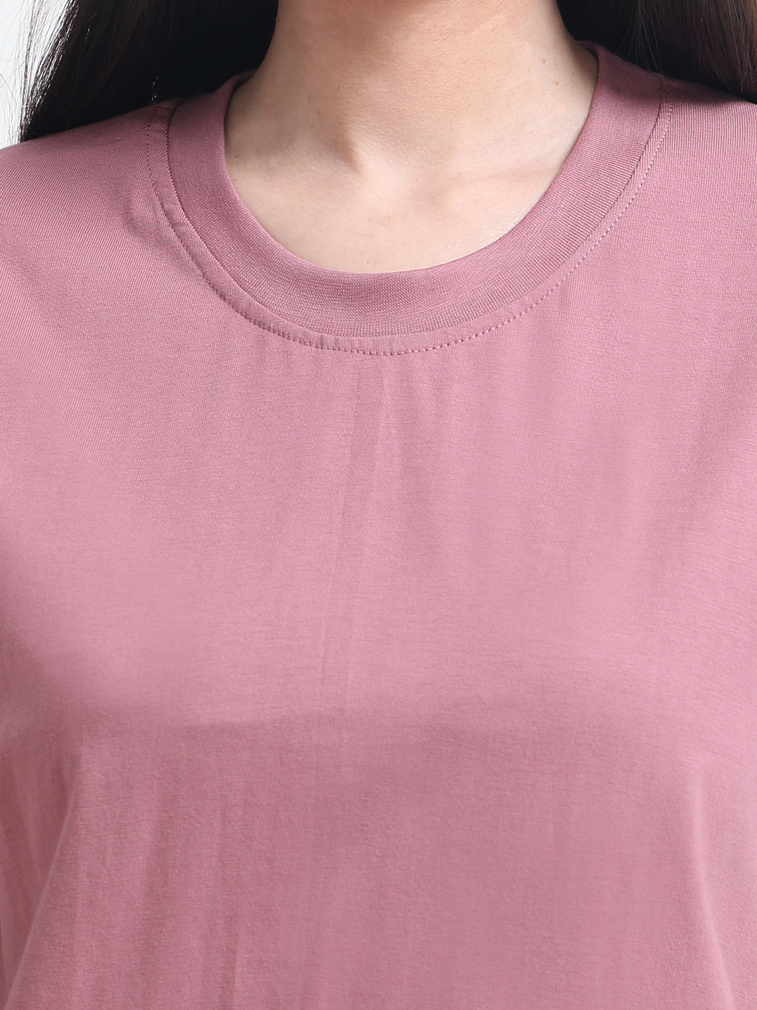 Premium Crimson Cotton round neck T-Shirt for women's  – Regular Fit