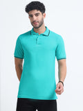 Premium Blue Cotton Polo T-Shirt for men's  – Regular Fit