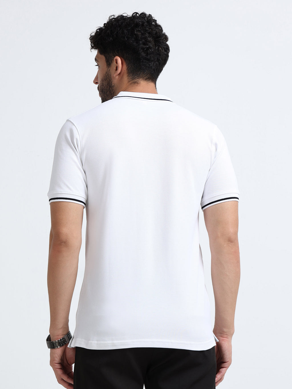 Premium White Cotton Polo T-Shirt for men's  – Regular Fit