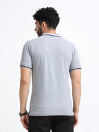 Premium Grey Cotton Polo T-Shirt for men's  – Regular Fit