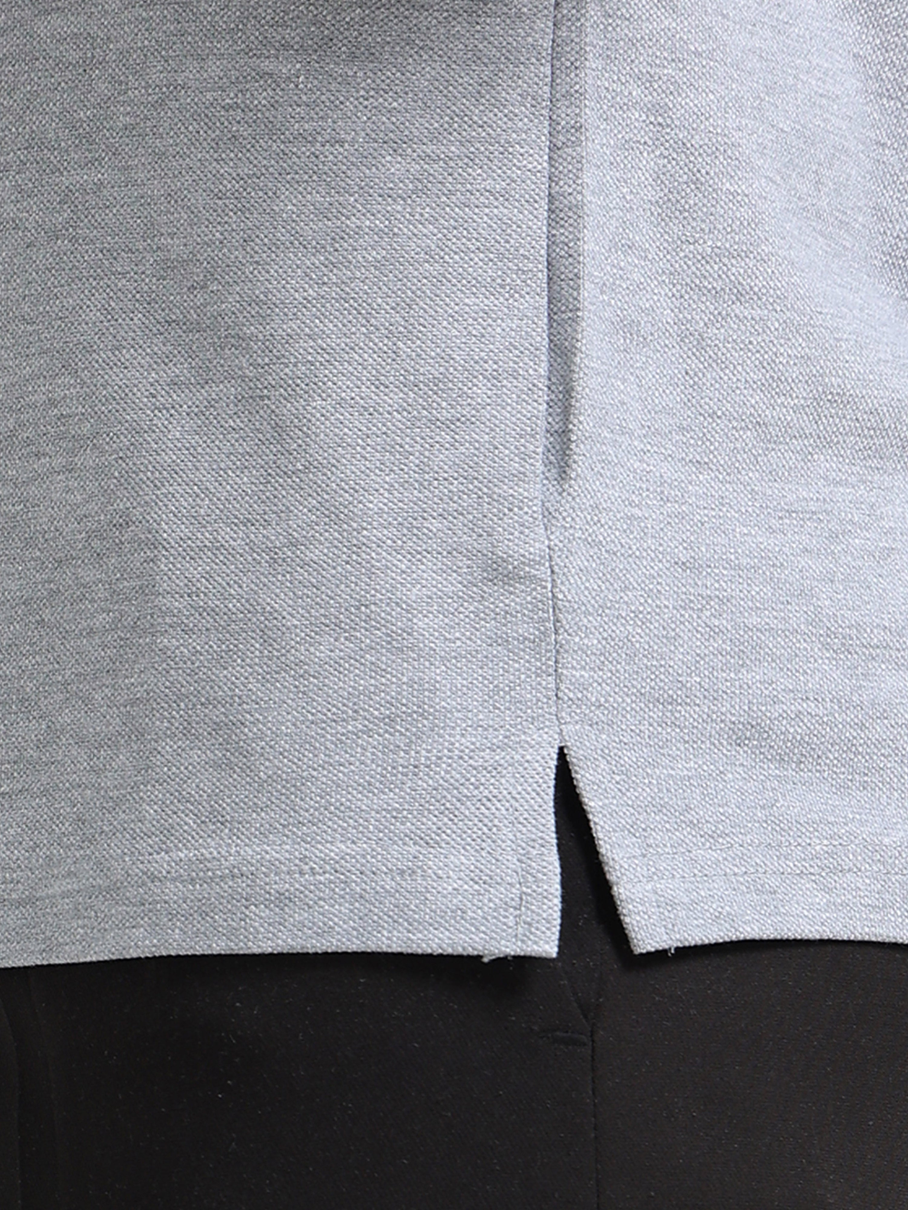 Premium Grey Cotton Polo T-Shirt for men's  – Regular Fit